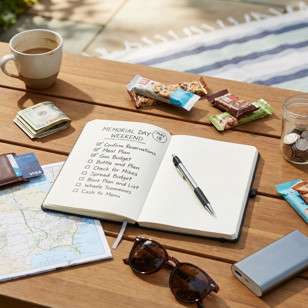 Memorial Day travel and spending plan: a one-week checklist to stay on budget